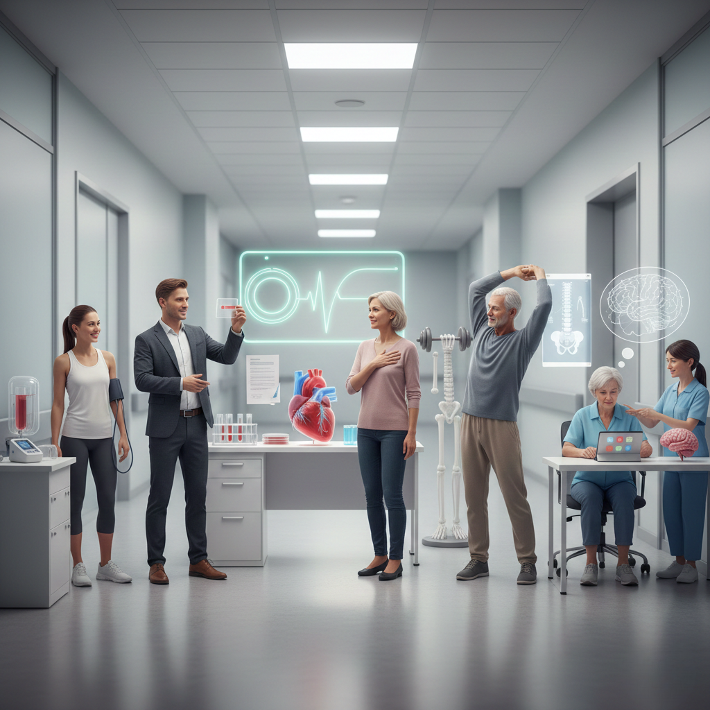 Age-wise preventive health checkups showing different screening needs for adults in their 20s to 60s