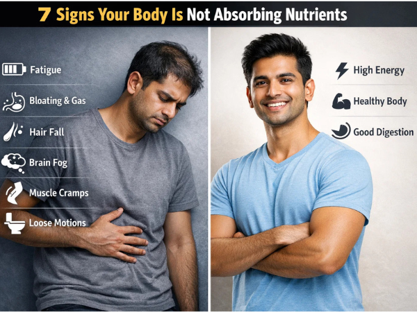 signs your body is not absorbing nutrients properly fatigue bloating hair fall brain fog symptoms