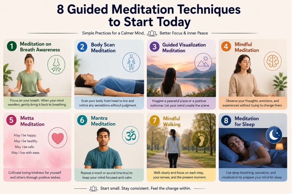 8 guided meditation techniques to try