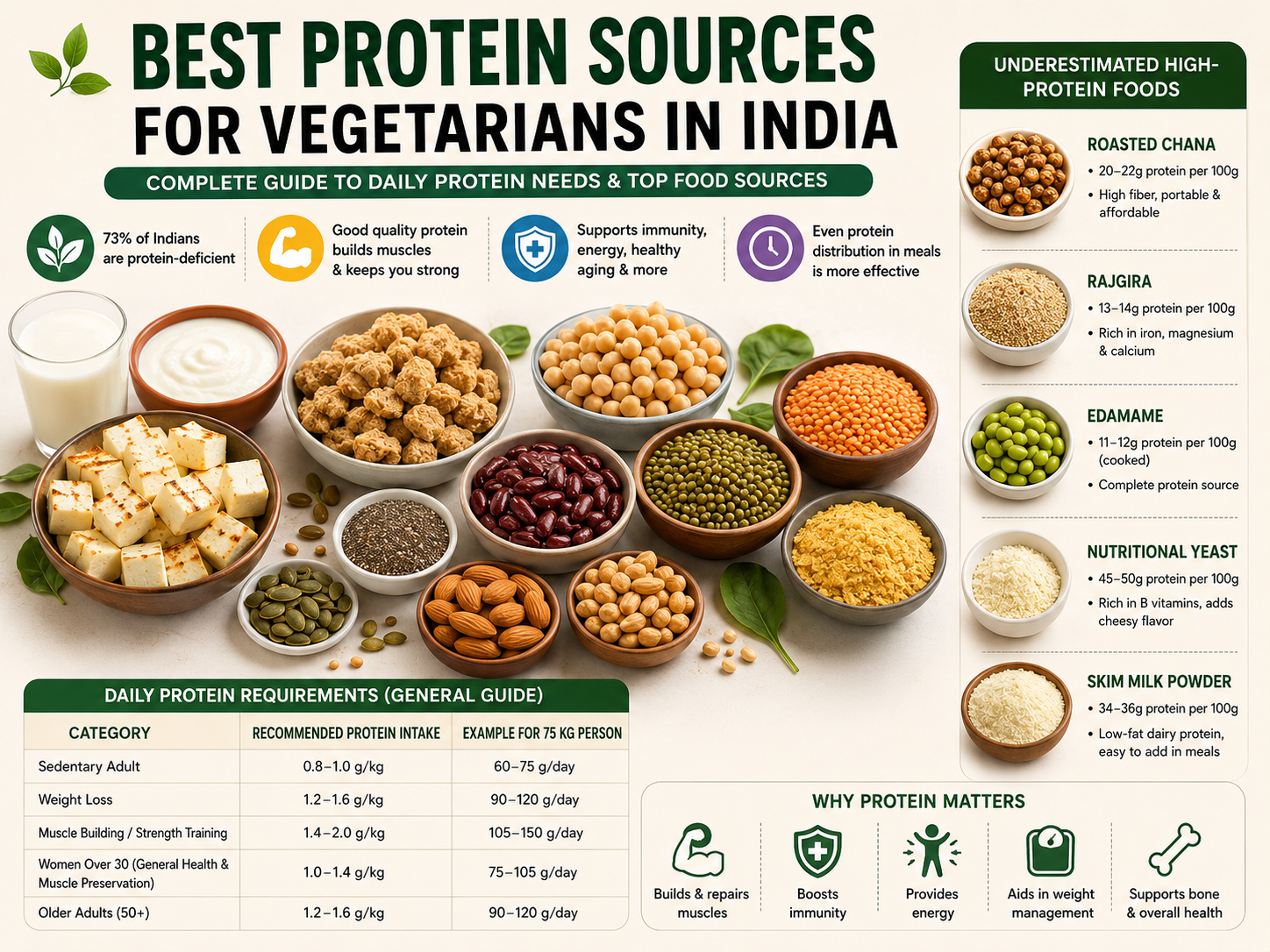 Best vegetarian protein sources in India