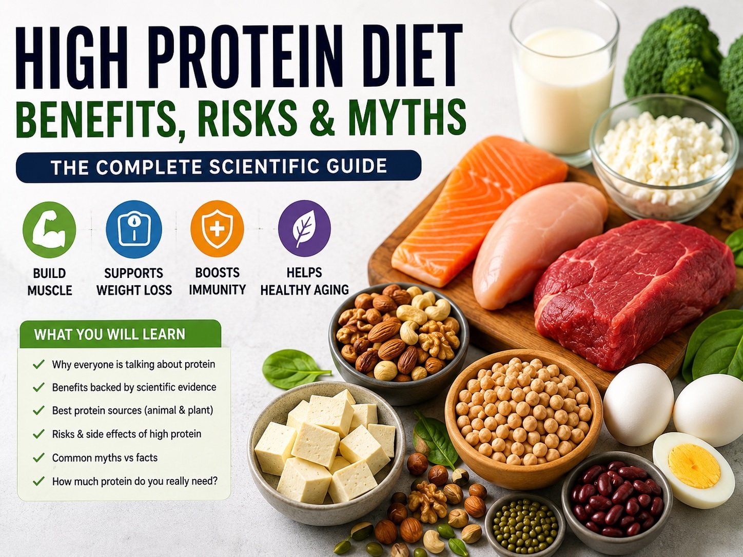 High protein diet benefits and myths