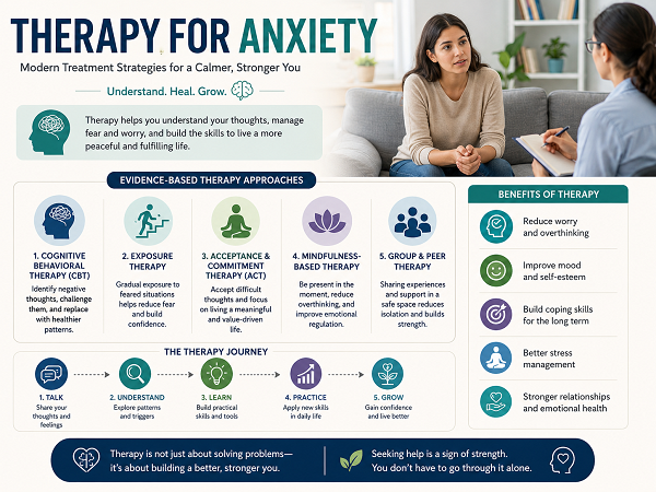 Therapy for anxiety modern treatments explained