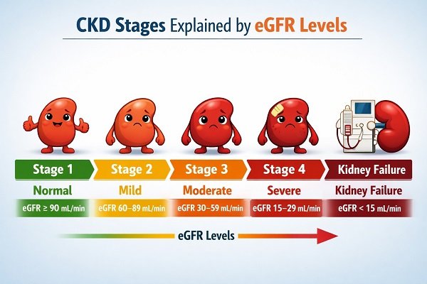 CKD Stages Explained by eGFR Levels