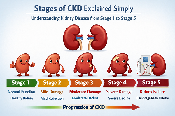 Stages of CKD Explained Simply Understanding Kidney Disease from Stage 1 to Stage 5