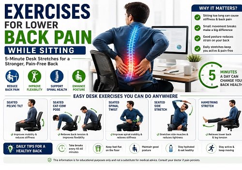 5-Minute Desk Stretches for Back Health