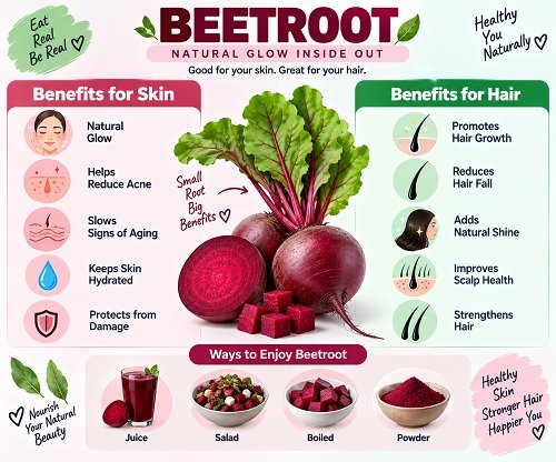 beetroot benefits for skin and hair