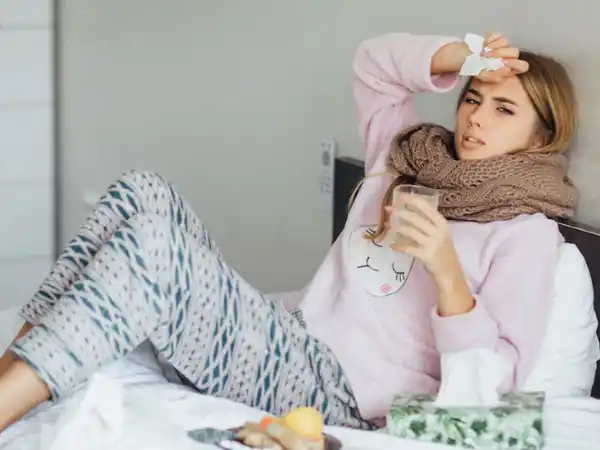 The state that is followed by dehydration and vomiting during winter