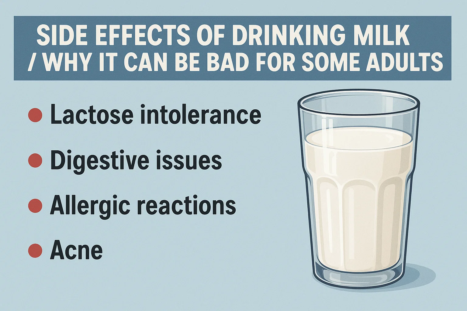 Side Effects of drinking milk