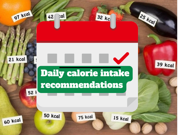 Daily calorie intake recommendations