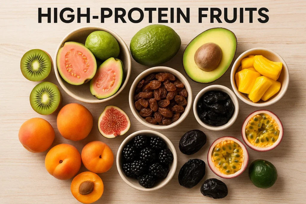 Top 10 high-protein fruits