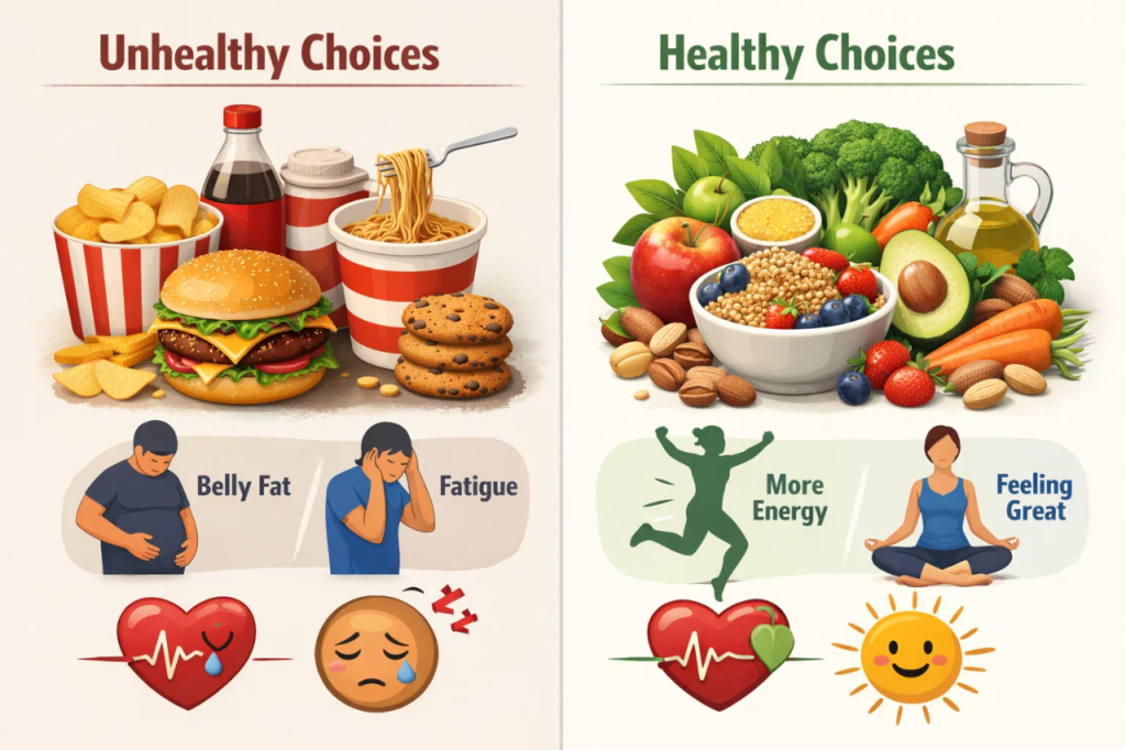 ultra processed foods like chips biscuits instant noodles and sugary drinks linked to health risks