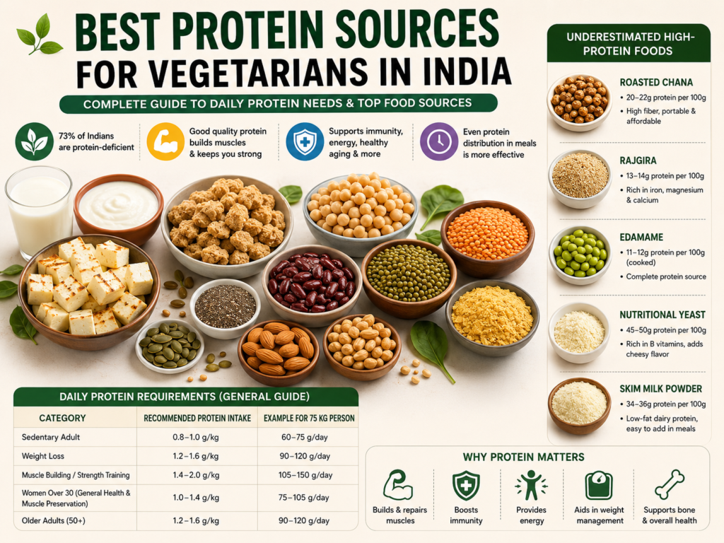 Best vegetarian protein sources in India