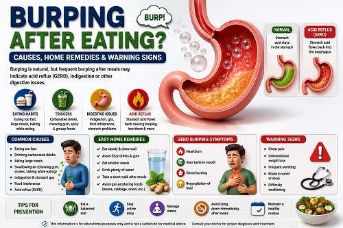 Burping After Eating Causes and Remedies