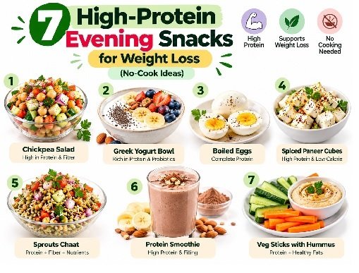 7 High-Protein Evening Snacks for Weight Loss