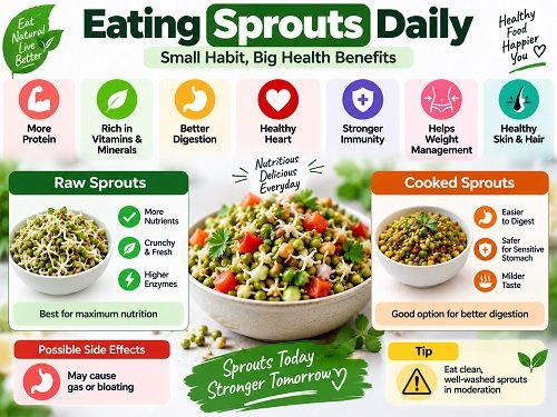 Eating Sprouts Daily Fresh Health Benefits